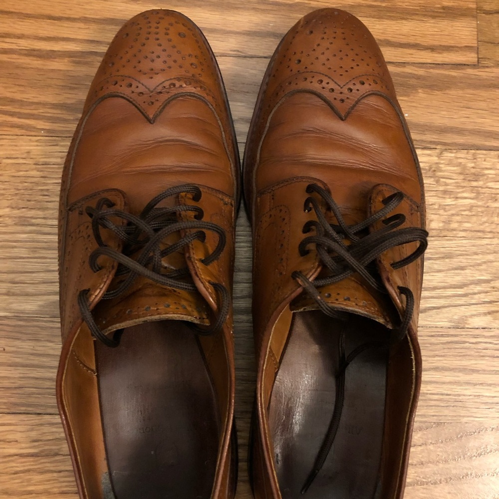 Allen Edmonds Brown Leather Brogue Shoes